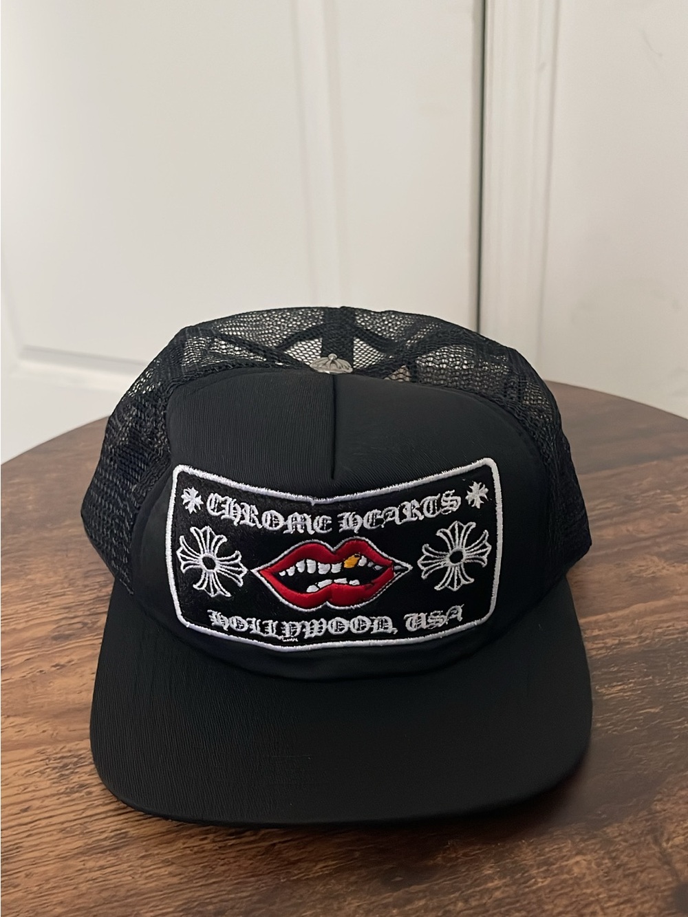All Black chrome trucker.